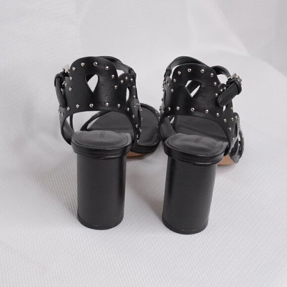 Rebecca Minkoff Adeline Studded Block Heel Sandal Sz 7 - Picture 4 of 10